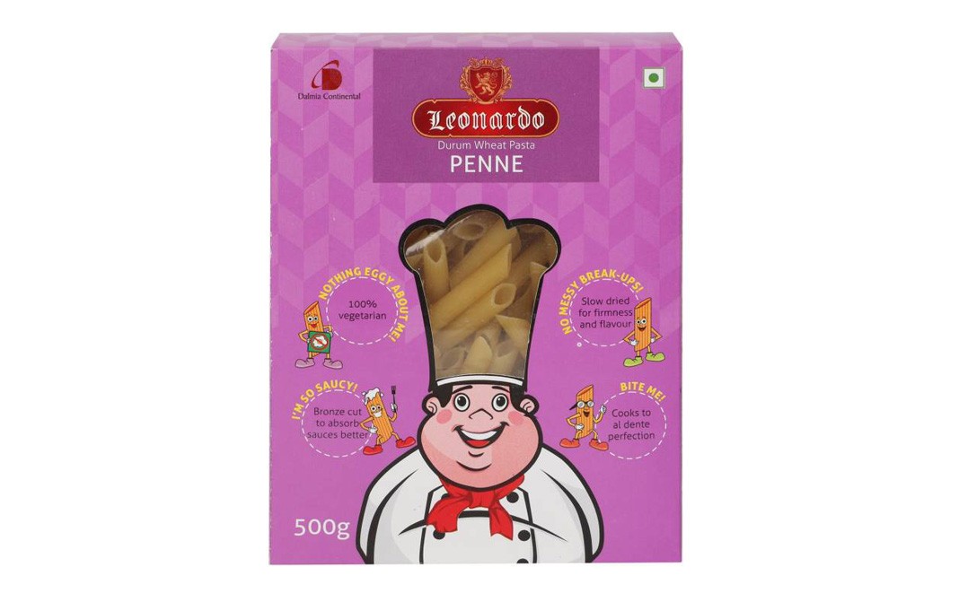 Leonardo Durum Wheat Pasta Penne   Box  500 grams